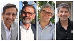 De izquierda a derecha, Jos Manuel Rey Varela (PP), ngel Mato (PSOE), Ivn Rivas (BNG) y Jorge Surez (Ferrol en Comn).