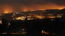 Los incendios forestales de Asturias, desde Ribadeo.