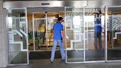 Entrada de consultas del hospital Montecelo, en Pontevedra