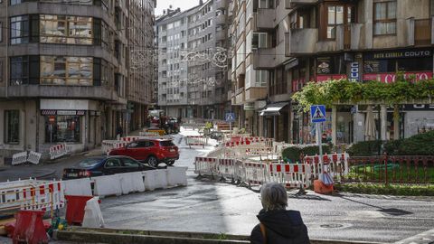 Obras en la avenida de Portugal.