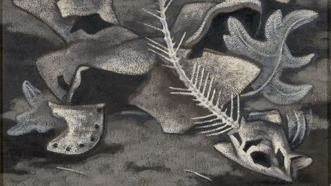 �Basuras� (1930), obra de Maruja Mallo cedida por el Centro de Arte de la Fundaci�n Mar�a Jos� Jove de A Coru�a para la retrospectiva �Maruja Mallo, M�scara y Comp�s� del Museo Reina Sof�a de Madrid