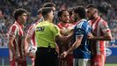 Derbi asturiano entre el Real Oviedo y el Real Sporting de Gijon en el Tartiere
