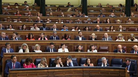 Imagen de la sesión de control al Gobierno el pasado 24 de abril en el Congreso de los Diputados.