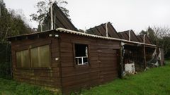 As� estaba, a principios de este a�o, la estructura, situada en la aldea de Sedes, en Nar�n.