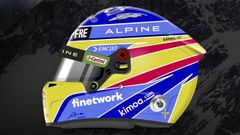 Nuevo casco de Fernando Alonso