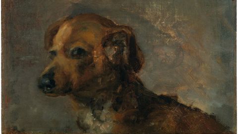 Clper, el perro del artista. Ca. 1895