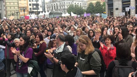 Concentraci�n contra la sentencia de la Manada en Oviedo