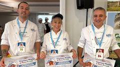 Ricardo Guijarro, Elsa Ares y Pascuale Sigillito en el campeonato