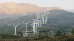 Fotograf�a de un parque e�lico ubicado en el t�rmino no Mazaricos