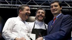 Los hermanos Roca recogen el premio ICEX en Madrid Fusi�n. 