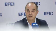 Jordi Turull, este domingo durante una entrevista a Efe en Barcelona.