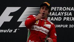 La victoria de Fernando Alonso en Malasia, en imgenes