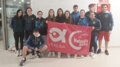 Imagen del equipo barbanzano en la Copa de Espa�a de Clubes.