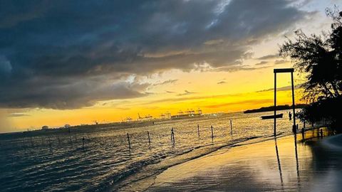 Una de las playas de su zona en Rep�blica Dominicana, Boca Chica