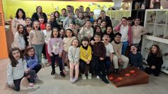 Alumnado do colexio Mar de F�ra, de visita no Melga 