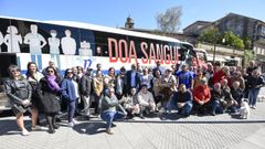 M�sica y baile para acompa�ar una ma�ana de donaci�n de sangre en Pontevedra