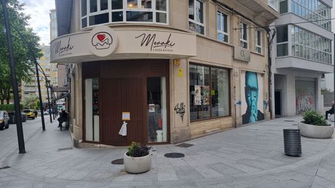 La cafeter�a, precintada.