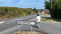 Cruce en la N-6 hacia Collantres, en Coir�s.