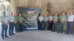 Reuni�n de coordinaci�n entre altos mandos de la Guardia Civil y la GNR en Santo Estevo 