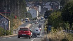 La nueva glorieta donde deber� enlazar la ronda sur-oeste de Ordes est� en el entorno del kil�metro 37 de la N-550