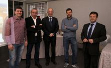 Viturro, Calvo, Krug, Hern�ndez y Romero, los organizadores. 