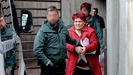 Remedios Snchez a su salida del juzgado de A Corua este martes