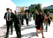 Los socialistas arroparon a la candidata lalinense.