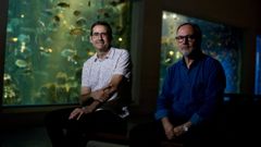 Paco Franco, a la derecha, con el director de los Museos Cient�ficos Coru�eses, Marcos P�rez Maldonado