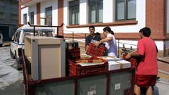 Traslado de los documentos del archivo, en el a�o 2001, a las actuales dependencias municipales