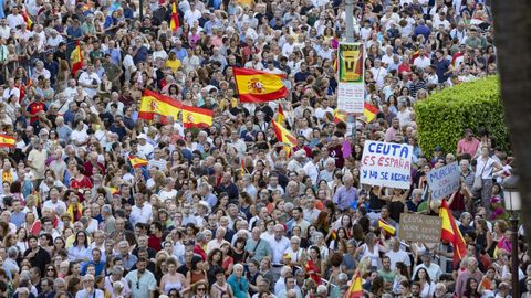 Concentraci�n en Murcia en apoyo a Ceuta. 