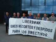 Protesta contra el ERE de Liberbank