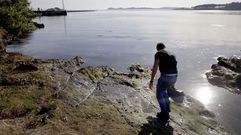 Zona donde se hall� el m�vil de Diana Quer, en Tarago�a