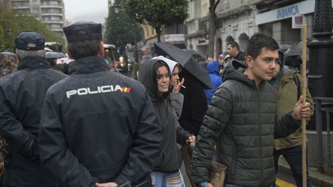 Protesta en Oviedo de ganaderos y agricultores