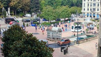 Parking de La Escandalera, en Oviedo