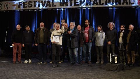 Un momento da entrega dos premios