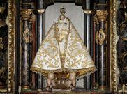 La talla de la Virgen de Conforto, que tanta pol�mica crea. 