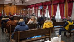 Imagen del juicio por la denominada operaci�n Zamburi�a celebrado en la Audiencia de Ourense en enero del 2021.