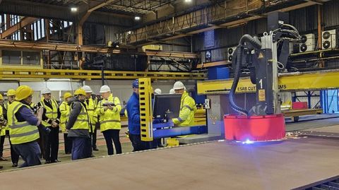 Inicio de la construcci�n de los buques log�sticos para Reino Unido en Navantia
