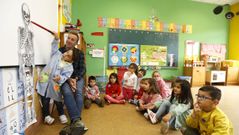 Imaxe de arquivo dunha clase de educaci�n infantil no colexio de Alfoz