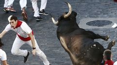 El primer encierro de los sanfermines, en im�genes