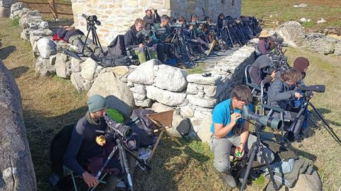 Una de las 146 jornadas de�avistamiento y censo de aves marinas en el observatorio ornitol�gico de Estaca de Bares, en 2025