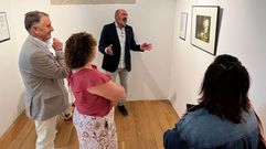 Na inauguraci�n de �Rosal�a Ilustrada� no Vello C�rcere de Lugo participaron Anxo Angueira, presidente da Fundaci�n Rosal�a de Castro, e Agust�n Gallego, concelleiro de Turismo e Museos.