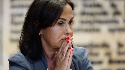 La gallega Isabel Pardo de Vera, expresidenta del ADIF, el pasado mes de mayo durante su segunda comparecencia ante la comisión de investigación del caso Koldo en el Senado.