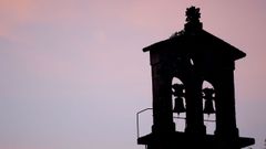Amencer no barrio de Fonti�as, en Santiago