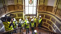 El pazo de Lourizán se encuentra en proceso de restauración por parte de la Xunta, como comprobó la conselleira de Economía, María Jesús Lorenzana, en una visita este otoño