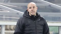 Fredi �lvarez, durante el partido de este viernes entre Celta Fortuna y Racing de Ferrol.