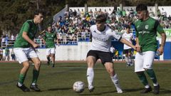 Imagen de la final de la Copa da Costa juvenil del 2024 entre el Dumbr�a y el Fisterra en el San Paio de Refoxos de Cee.