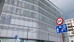 Imagen de archivo de la fachada posterior del edificio judicial de Ourense