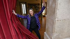 Mar�a S�nchez, ayer en una cafeter�a de Pontevedra