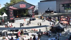 Imagen de archivo del montaje del Beatout en el parque de Santa Margarita